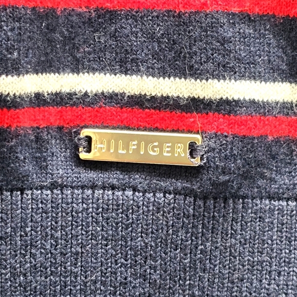 Tommy Hilfiger Striped Turtleneck Sweater - Size Medium - Picture 4 of 10